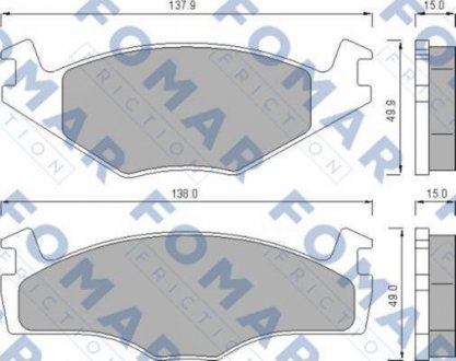 Колодки тормозные дисковые FOMAR FO 436481