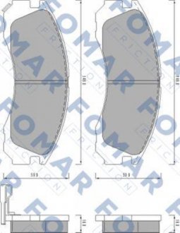 Колодки тормозные дисковые FOMAR FO 478081