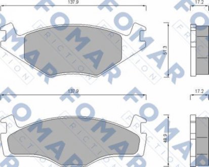 Колодки тормозные дисковые FOMAR FO 647481