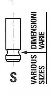 Клапан выпускной R6863/RNT RENAULT 1,4 FRECCIA R6863RNT