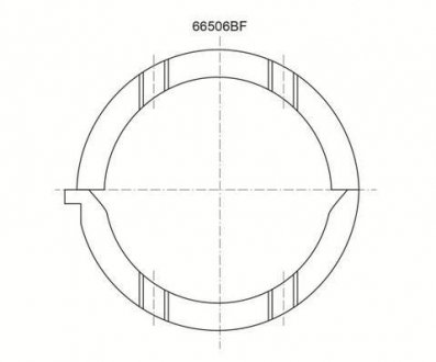 Упорные полукольца (к-т) Glyco A208/2 STD