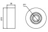 Ролик привідн. ременя HYUNDAI ACCENT, ELANTRA, i30, TUCSON, KIA CARENS, SPORTAGE GMB GTA0060 (фото 4)