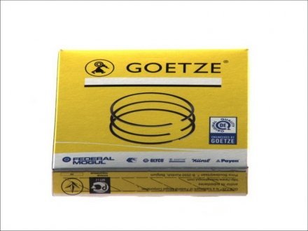 Комплект поршневых колец из 3 шт.. GOETZE 08-107600-00