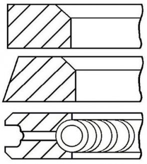 Кольца OM601-602, 89.7mm DB208-410 GOETZE 08-743120-00