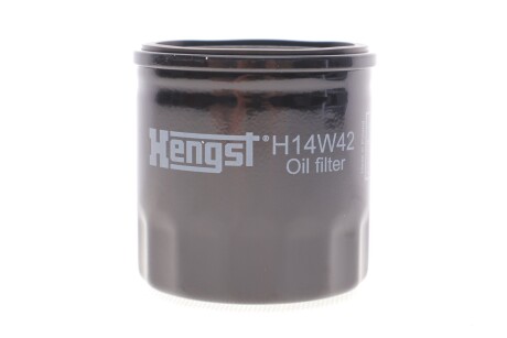 Фільтр масляний двигуна RENAULT DUSTER, LOGAN II 1.5 DCI 10- (HENGST) HENGST FILTER H14W42