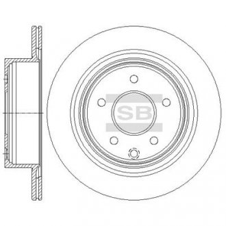 Диск гальмівний Hi-Q (SANGSIN) SD4241