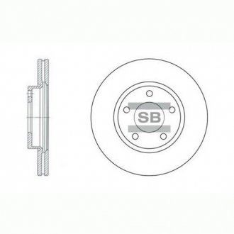 Гальмівний диск Hi-Q (SANGSIN) SD4401