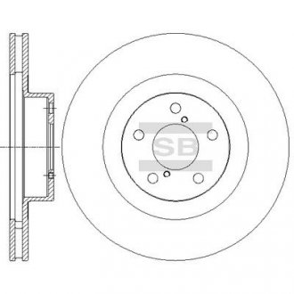 Гальмівний диск передній Hi-Q (SANGSIN) SD4701