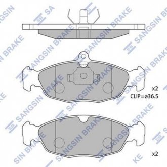 Тормозные колодки дисковые передние Hi-Q (SANGSIN) SP1220