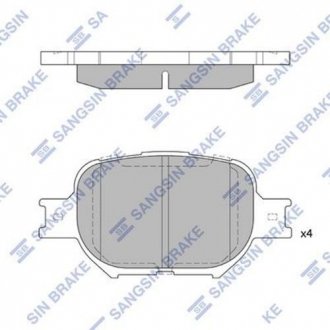 Кт. Тормозные колодки Hi-Q (SANGSIN) SP1272