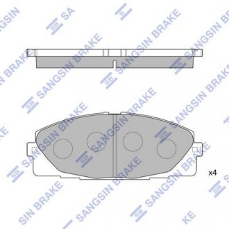 Колодки гальмівні дискові Hi-Q (SANGSIN) SP1376