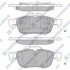 Комплект гальмівних колодок з 4 шт. дисків SP1396