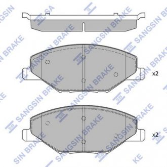 Тормозные колодки дисковые передние Hi-Q (SANGSIN) SP1595