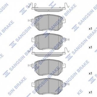 Тормозные колодки дисковые передние Hi-Q (SANGSIN) SP2107