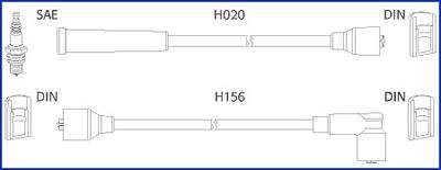 DAEWOO К-кт высоковольтных проводов Matiz,Tico HITACHI 134227