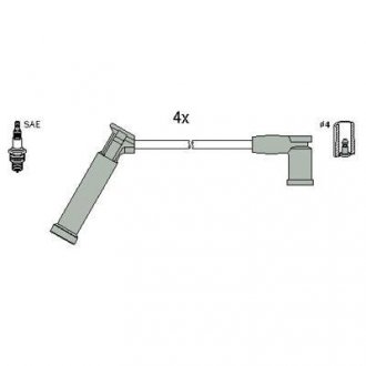 FORD Комплект проводов зажигания FIESTA IV 1.25 i 95-02, FOCUS I (DAW, DBW) 1.4 98-04, FUSION 1.25 04-12 HITACHI 134677