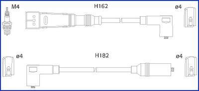 Комплект кабелів високовольтних HITACHI 134785