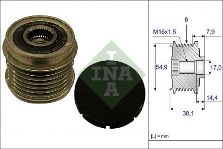 Шкив генератора INA 535 0176 10