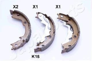 HYUNDAI Тормозные щеки Accent -10, KIA Rio 05- JAPANPARTS GF-K18AF