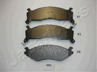 CHRYSLER Тормозные колодки Grand Voyager,Dodge Nitro,Cherokee 07- JAPANPARTS PA-056AF (фото 1)