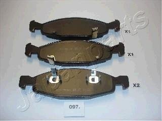 JEEP Тормозные колодки дисковые Grand Cherokee 99- JAPANPARTS PA-097AF