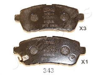 MAZDA Тормозные колодки передн.Mazda 2,Suzuki,Daihatsu JAPANPARTS PA-343AF