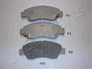 HONDA К-т тормозных колодок Civic V,VI 91-,CRX,Jazz 02- JAPANPARTS PA-425AF