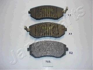 SUBARU Тормозные колодки передние Forester(SG) 2.0,2.0S 02- Impreza,Legacy JAPANPARTS PA-706AF