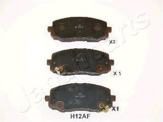 HYUNDAI Тормозные колодки передн. i10, KIA Picanto (без ESP) JAPANPARTS PA-H12AF