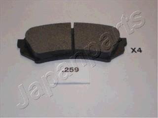 TOYOTA Тормозные колодки задн.Land Cruiser 98- JAPANPARTS PP-259AF