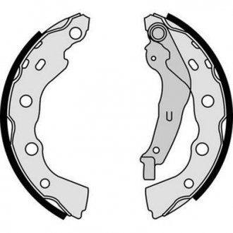 MITSUBISHI Щеки тормозные CARISMA 1.6,1.9TD 99- JURID 362425J