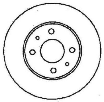 FIAT диск гальмівний передній/задній Punto,Tempra,Panda 03-,Alfa Romeo,Lancia JURID 561380JC