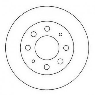 FIAT Диск тормозной передний Doblo 10- JURID 561824JC