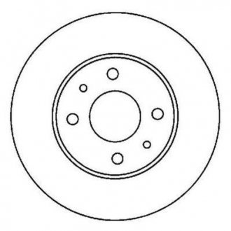 NISSAN Диск тормозной передний ALMERA 1.4I 16V JURID 562024JC