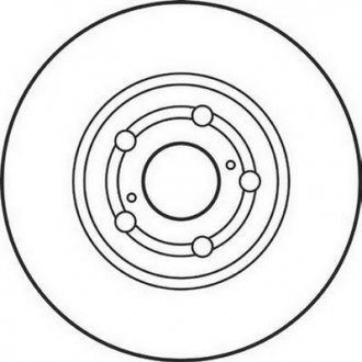 TOYOTA Диск тормозной передний AVENSIS 97- JURID 562125JC