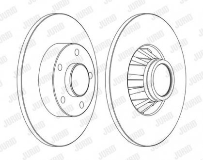 RENAULT Диск тормозной задн.(.без подшипника!!) Trafic 01- JURID 562211JC-1