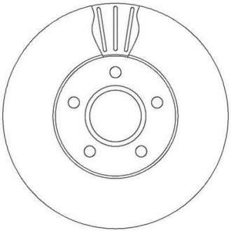 Диск гальмівний FORD FOCUS 04-, VOLVO S40 05-передн. JURID 562364JC