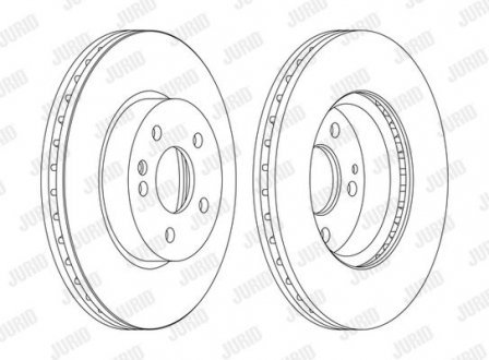 DB Диск гальмівний передн.Vito 03- JURID 562392JC-1