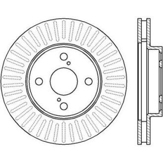 TOYOTA диск гальмівний передн.Corolla 02- JURID 562414JC