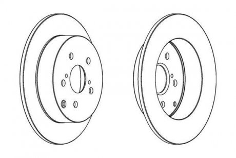 TOYOTA Диск гальмівний задн.Corolla 01- JURID 562415JC