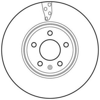 VW диск гальмівний передній (314мм) Audi A4 07-,A5 JURID 562466JC