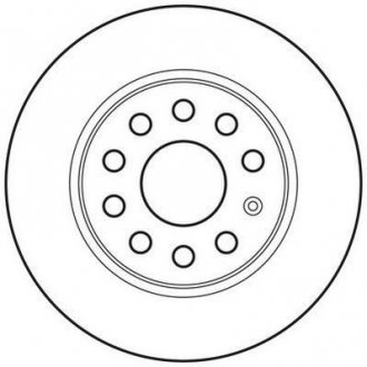 Диск тормозной SKODA OCTAVIA 08-,SUPERB 08-; VW CADDY 2010-; SEAT LEON 05- задн. JURID 562614JC