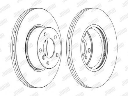 BMW Гальмівний диск пер. E90 07- JURID 562618JC-1