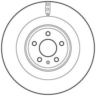 AUDI диск гальмівний передній 356мм A4/A5/A6/Q5 08- JURID 562767JC