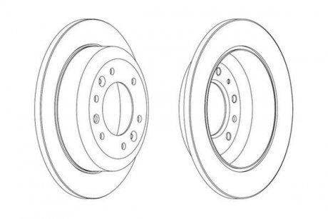 Тормозной диск зад. KIA CARNIVAL 06- JURID 562869JC (фото 1)