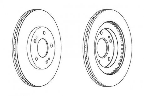 MITSUBISHI Диск тормозной передний Pajero Pinin 00- JURID 562875JC