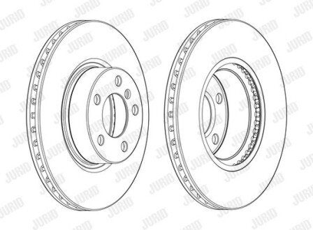 BMW гальмівний диск. передн. X3 10- JURID 562891JC-1 (фото 1)