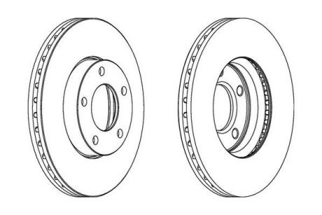 MAZDA диск гальмівний перед.Mazda 3, 5 JURID 563028JC