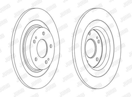 CITROEN диск гальм. передній C4 Aircross, MITSUBISHI ASX JURID 563216JC