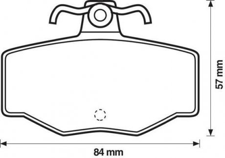 Тормозные колодки задн. NISSAN Almera 1,5-2,2 00- Primera 1,6/2,0 93-01 JURID 571421J